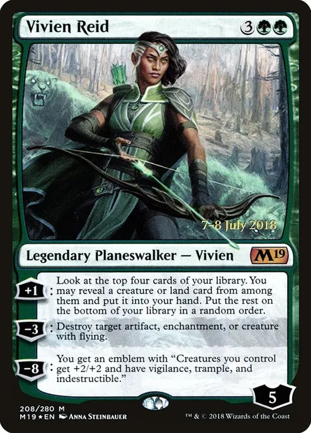 Vivien Reid, carte Magic PM19 208s — extension Core Set 2019 Promos