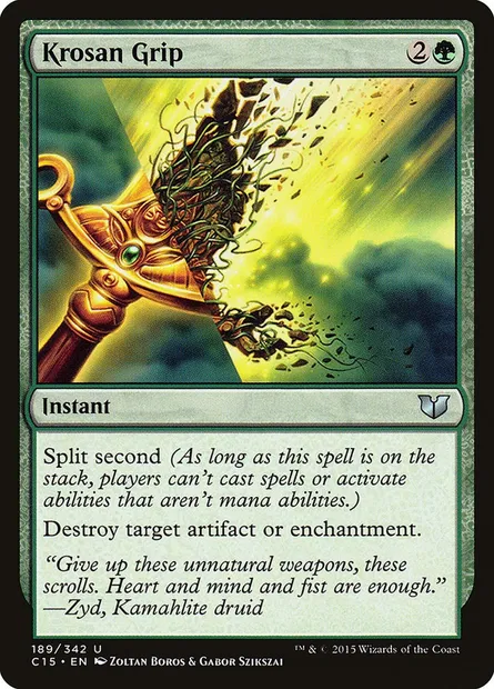 Krosan Grip, Magic card C15 189 — Commander 2015 set