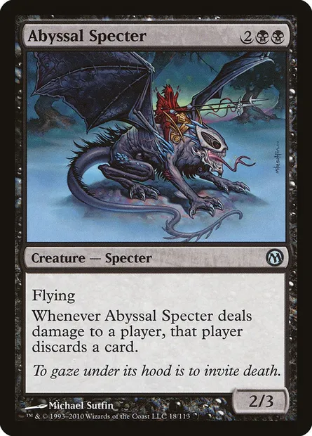 Abyssal Specter, Magic card DPA 18 — Duels of the Planeswalkers set