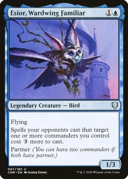 Esior, Wardwing Familiar, Magic card CMR 67 — Commander Legends set