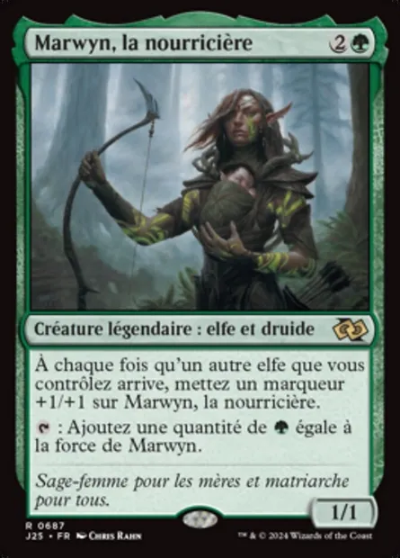 Marwyn, la nourricière, carte Magic J25 687 — extension Foundations Jumpstart