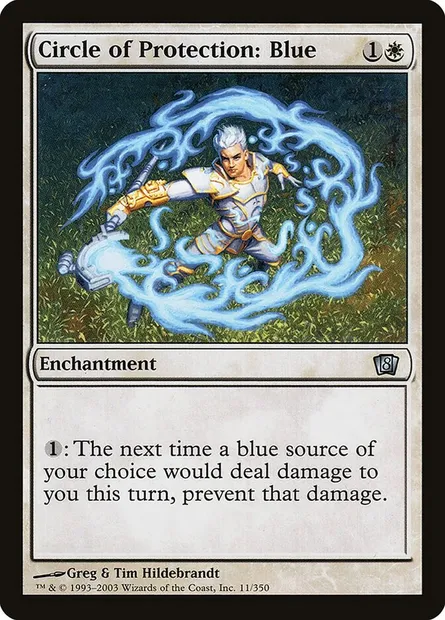 Circle of Protection: Blue, Magic card 8ED 11★ — Eighth Edition set
