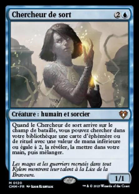 Chercheur de sort, carte Magic CMM 120 — extension Commander Masters