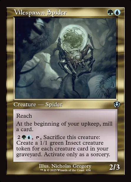 Vilespawn Spider, Magic card INR 436 — Innistrad Remastered set