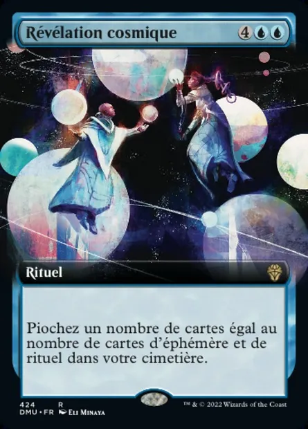 Révélation cosmique, carte Magic DMU 424 — extension Dominaria Uni