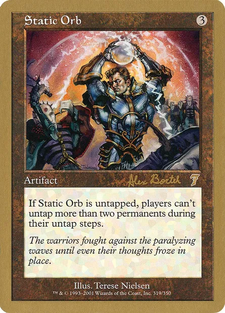 Static Orb, Magic card WC01 ab319 — World Championship Decks 2001 set
