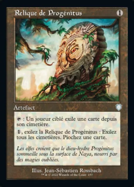 Relique de Progénitus, carte Magic BRC 157 — extension The Brothers' War Commander