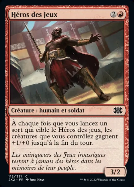 Héros des jeux, carte Magic 2X2 112 — extension Double Masters 2022