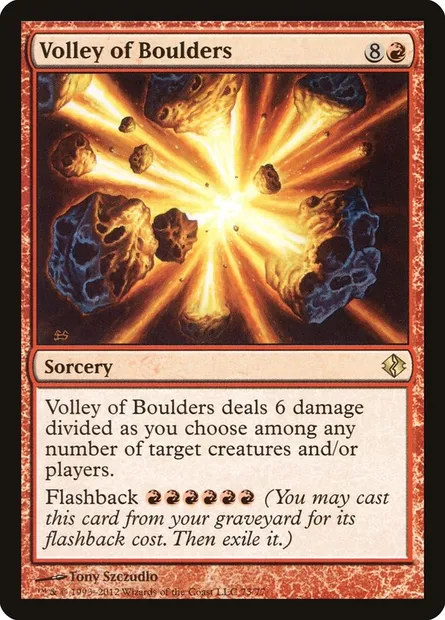 Volée de rochers, carte Magic DDI 73 — extension Duel Decks: Venser vs. Koth