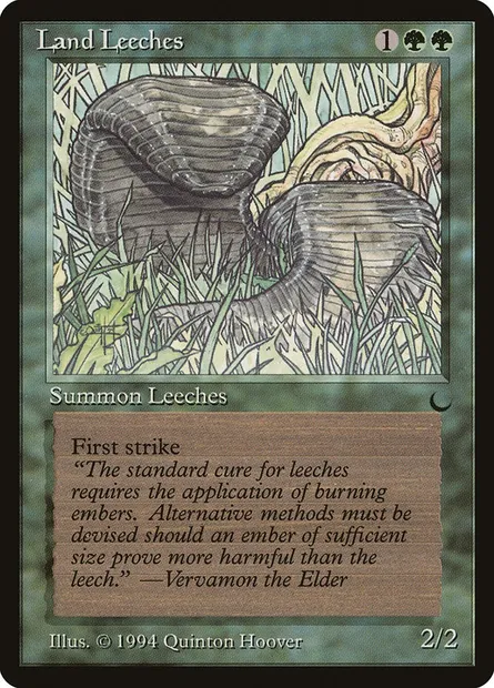 Land Leeches, Magic card DRK 79 — The Dark set