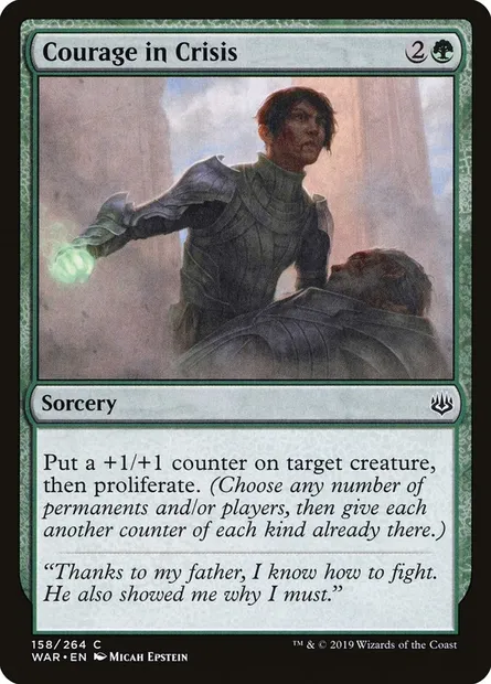 Courage in Crisis, Magic card WAR 158 — War of the Spark set