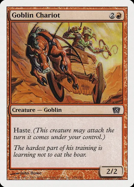 Goblin Chariot, Magic card 8ED 188 — Eighth Edition set