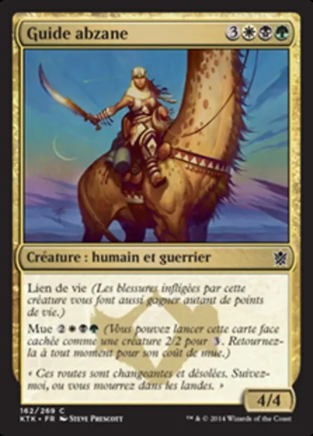Guide abzane, carte Magic KTK 162 — extension Les Khans de Tarkir