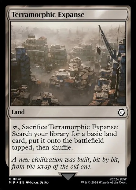 Immensité terramorphe, carte Magic PIP 841 — extension Fallout