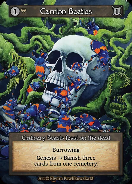 Carrion Beetles, Sorcery card GOT 043 — Gothic set
