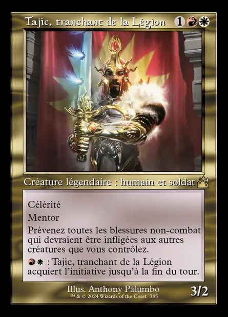 Tajic, tranchant de la Légion, carte Magic RVR 385 — extension Ravnica Remastered
