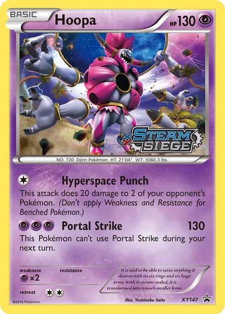 Hoopa, Pokémon card XY 147 — XY Black Star Promos set