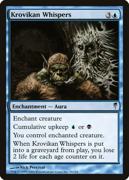 Krovikan Whispers, Magic card CSP 39 — Coldsnap set