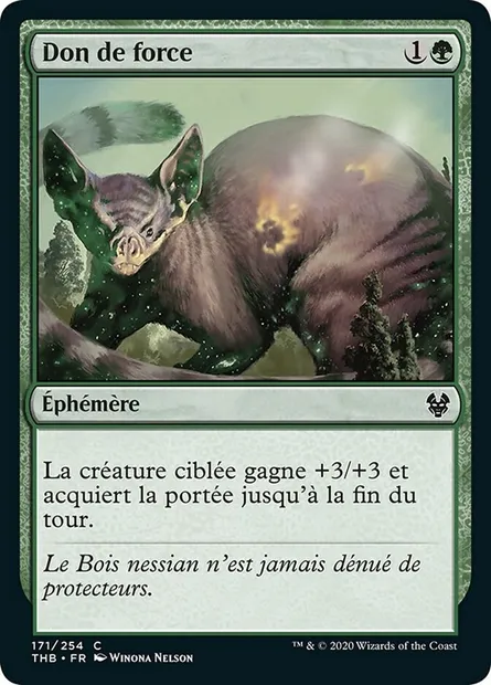 Don de force, carte Magic THB 171 — extension Theros Beyond Death