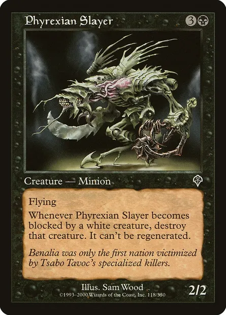 Tueur phyrexian, carte Magic INV 118 — extension Invasion