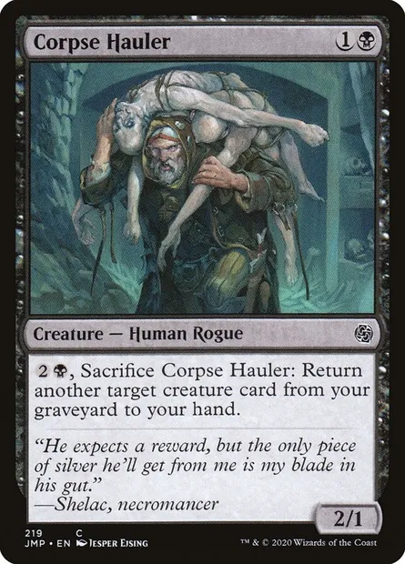 Corpse Hauler, Magic card JMP 219 — Jumpstart set