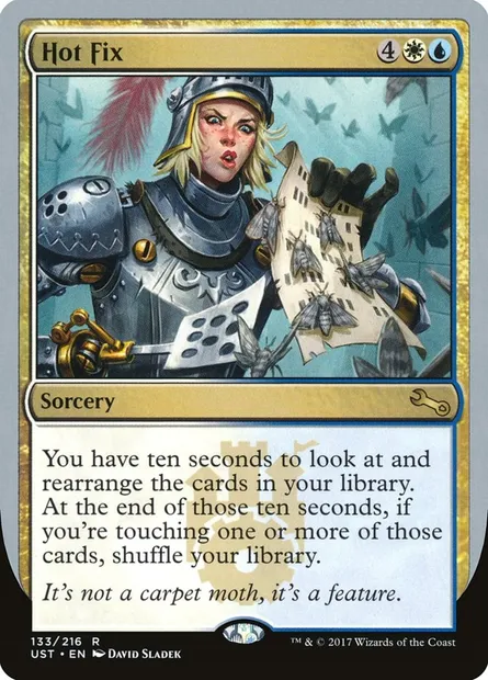 Hot Fix, carte Magic UST 133 — extension Unstable