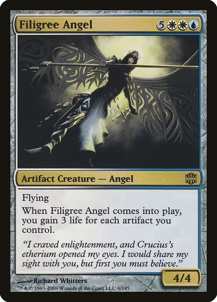 Filigree Angel, Magic card ARB 6 — Alara Reborn set