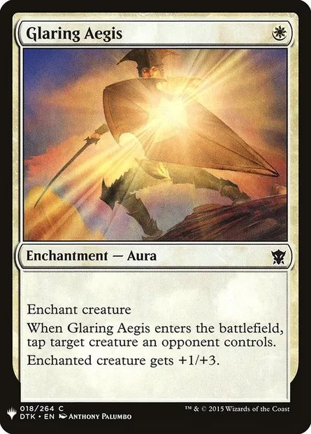 Glaring Aegis, Magic card PLST DTK-18 — The List set