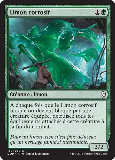 Limon corrosif, carte Magic DOM 158 — extension Dominaria