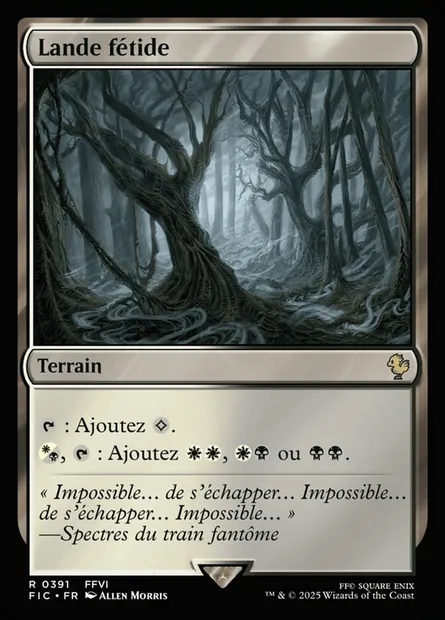 Lande fétide, carte Magic FIC 391 — extension Final Fantasy Commander