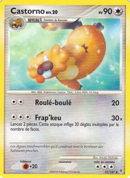 Castorno, carte Pokémon SV 51 — extension Vainqueurs Suprêmes