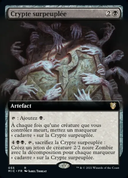 Crypte surpeuplée, carte Magic MIC 55 — extension Midnight Hunt Commander