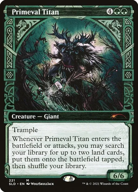 Titan primitif, carte Magic SLD 221 — extension Secret Lair Drop