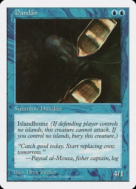 Dandân, carte Magic 5ED 79 — extension Cinquième Edition