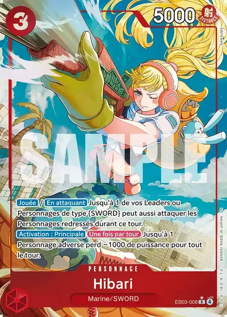 Hibari, carte One Piece EB03-008 — extension ONE PIECE HEROINES EDITION