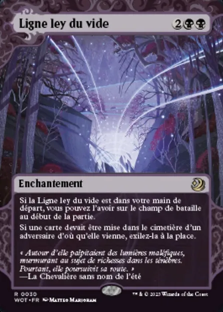Ligne ley du vide, carte Magic WOT 30 — extension Wilds of Eldraine: Enchanting Tales