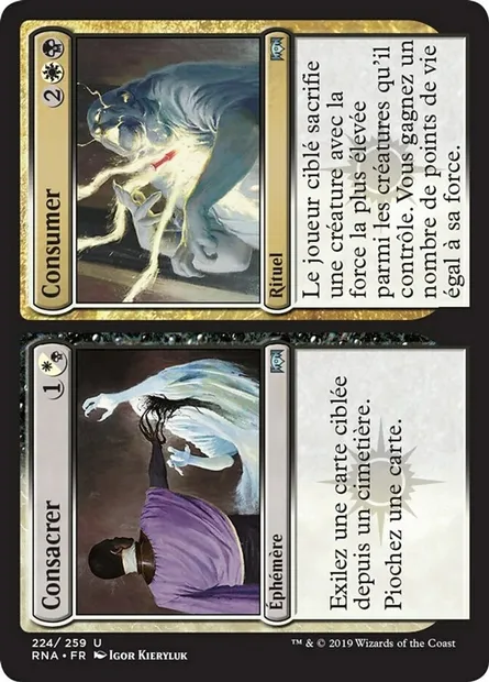 Consacrer // Consumer, carte Magic RNA 224 — extension L'allégeance de Ravnica