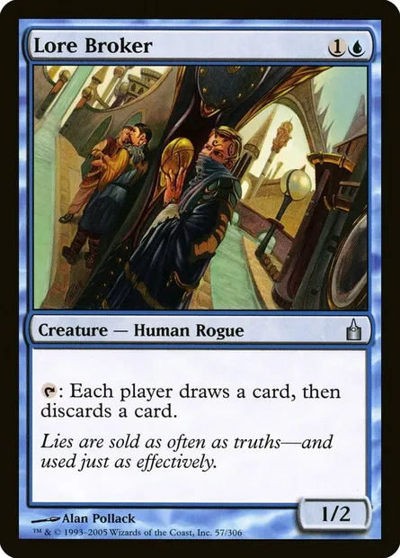 Lore Broker, Magic card RAV 57 — Ravnica: City of Guilds set