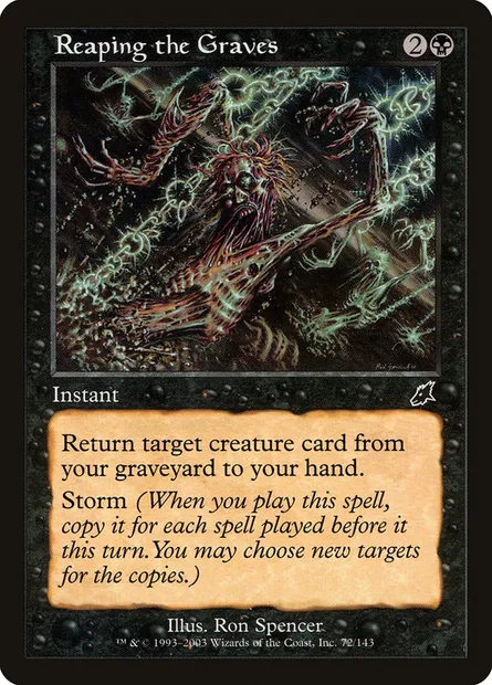 Moisson des tombes, carte Magic SCG 72 — extension Fléau