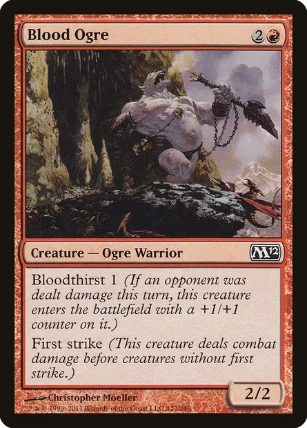 Blood Ogre, Magic card M12 122 — Magic 2012 set