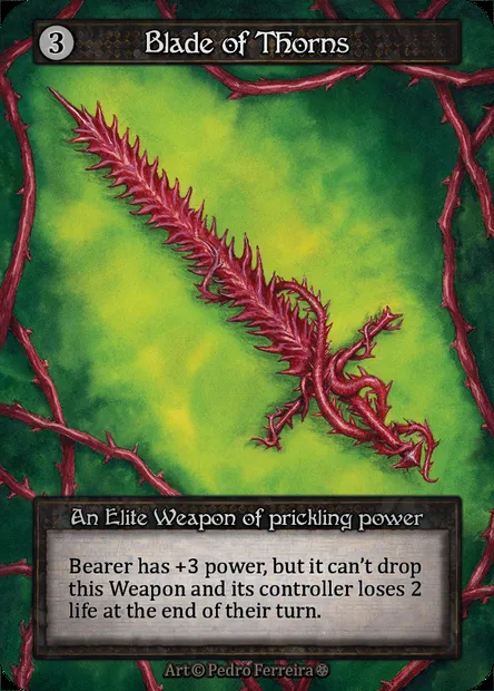 Blade of Thorns, carte Sorcery GOT 307 — extension Gothic