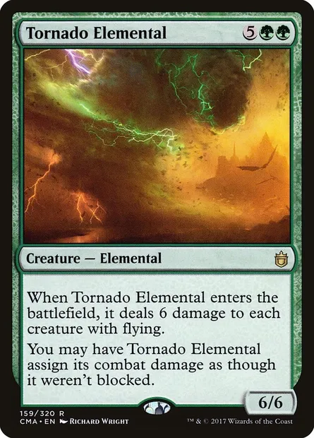 Élémental de tornade, carte Magic CMA 159 — extension Commander Anthology