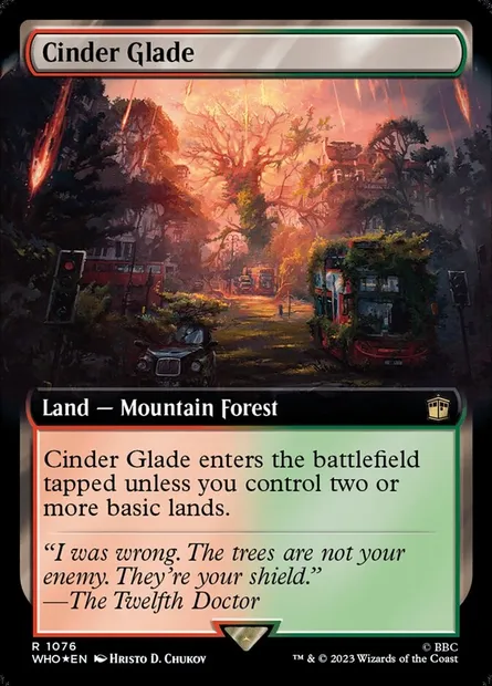 Cinder Glade, Magic card WHO 1076 — Doctor Who set