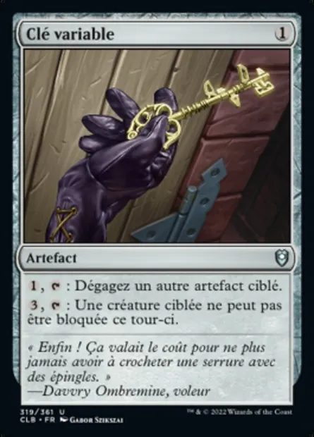 Clé variable, carte Magic CLB 319 — extension Commander Légendes : la bataille de la Porte de Baldur