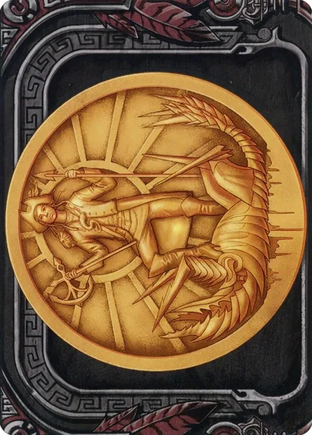Captain Lannery Storm // Captain Lannery Storm, carte Magic AMOM 73 — extension March of the Machine Art Series