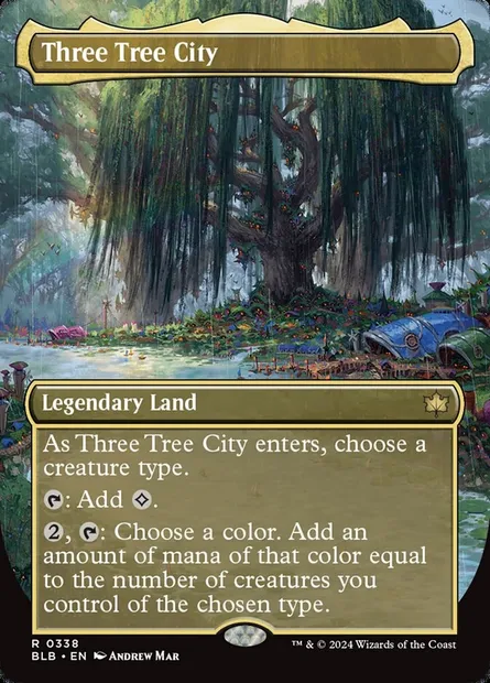 Three Tree City, Magic card BLB 338 — Bloomburrow set