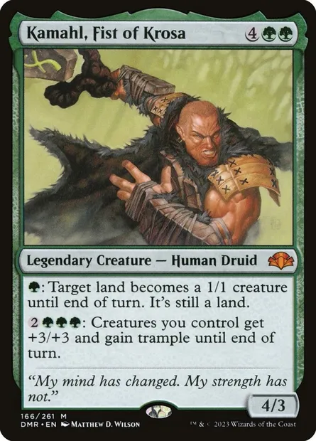 Kamahl, Fist of Krosa, Magic card DMR 166 — Dominaria Remastered set