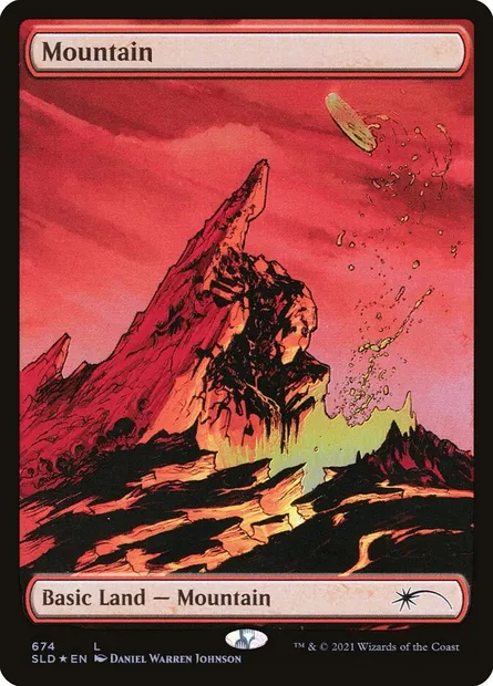 Montagne, carte Magic SLD 674 — extension Secret Lair Drop