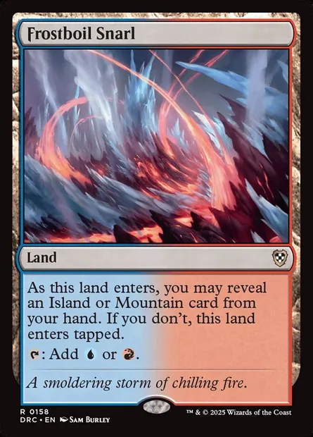 Frostboil Snarl, Magic card DRC 158 — Aetherdrift Commander set