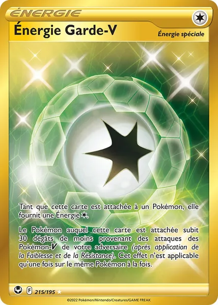 Énergie Garde V, carte Pokémon SIT 215 — extension Tempête Argentée
